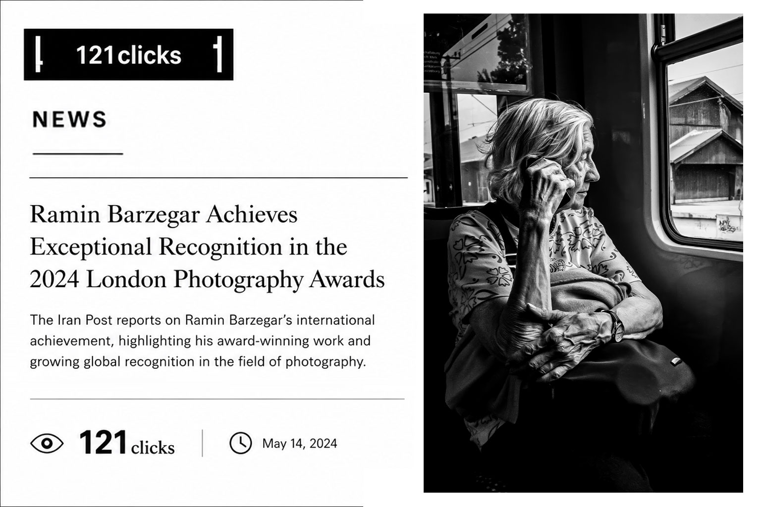 121clicks feature — Award-Winning Street Portraits — Ramin Barzegar