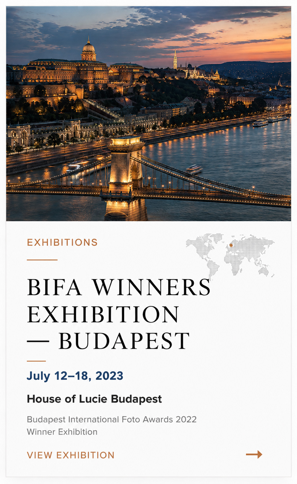 BIFA Winners Exhibition Budapest July 12 to 18 2023 - Ramin Barzegar