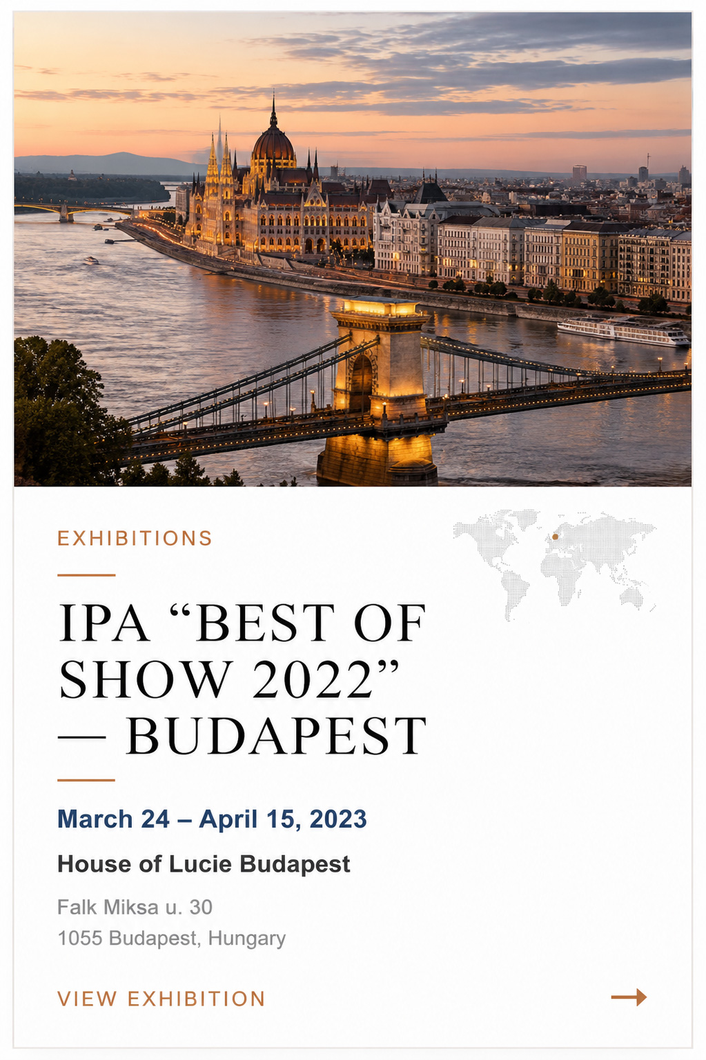 IPA Best of Show 2022 Budapest Exhibition March 24 to April 15 2023 - Ramin Barzegar