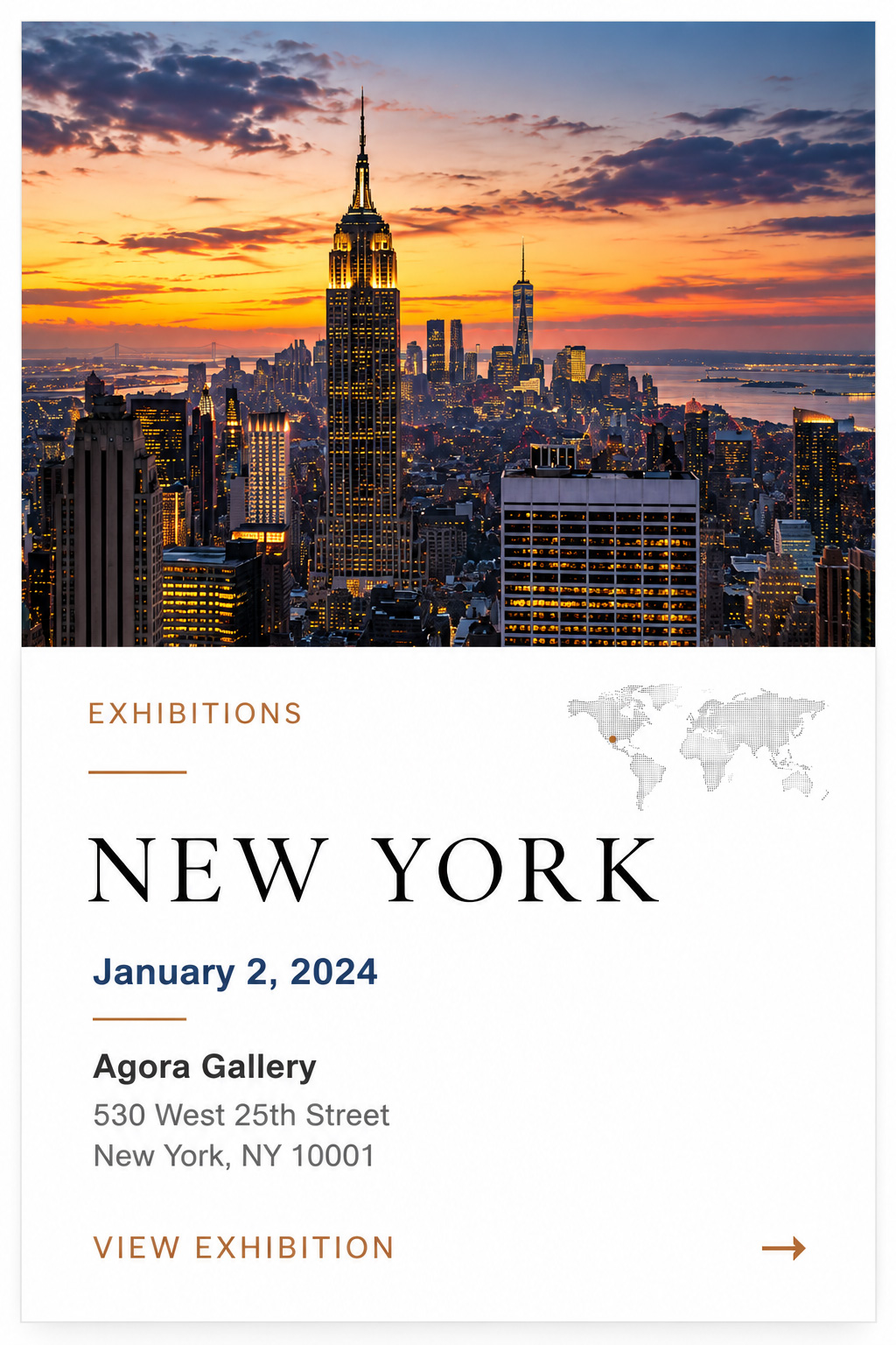 New York Agora Gallery Exhibition January 2 2024 - Ramin Barzegar