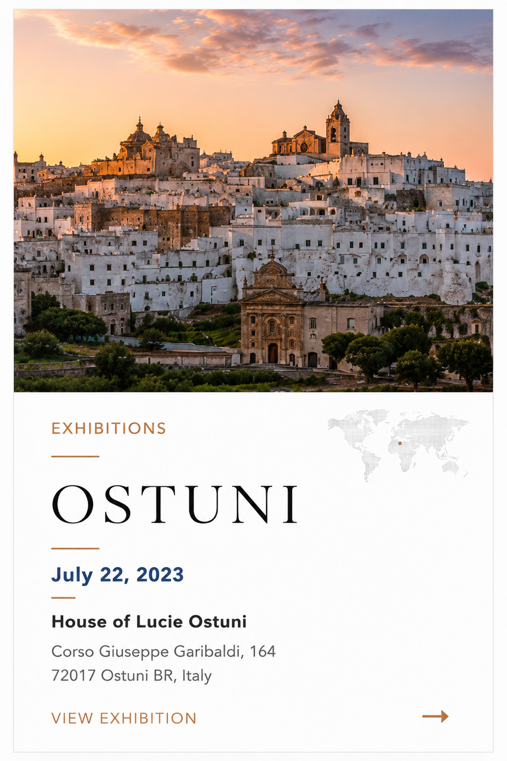 Ostuni Exhibition July 22 2023 - Ramin Barzegar