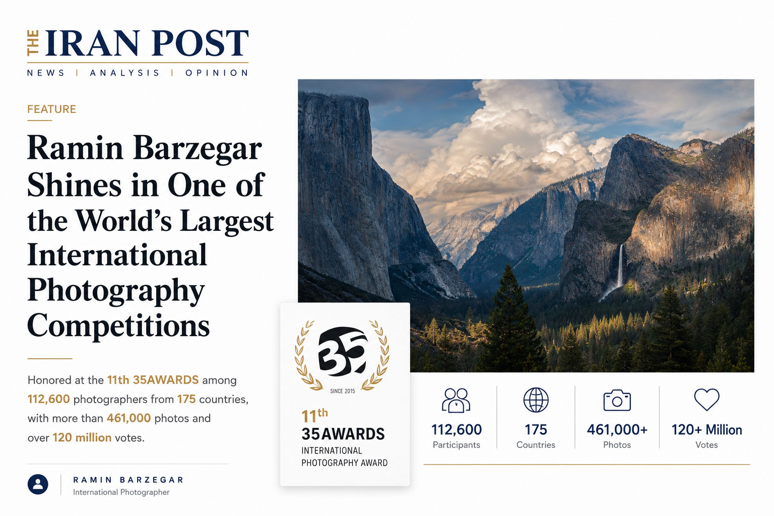 The Iran Post feature about Ramin Barzegar