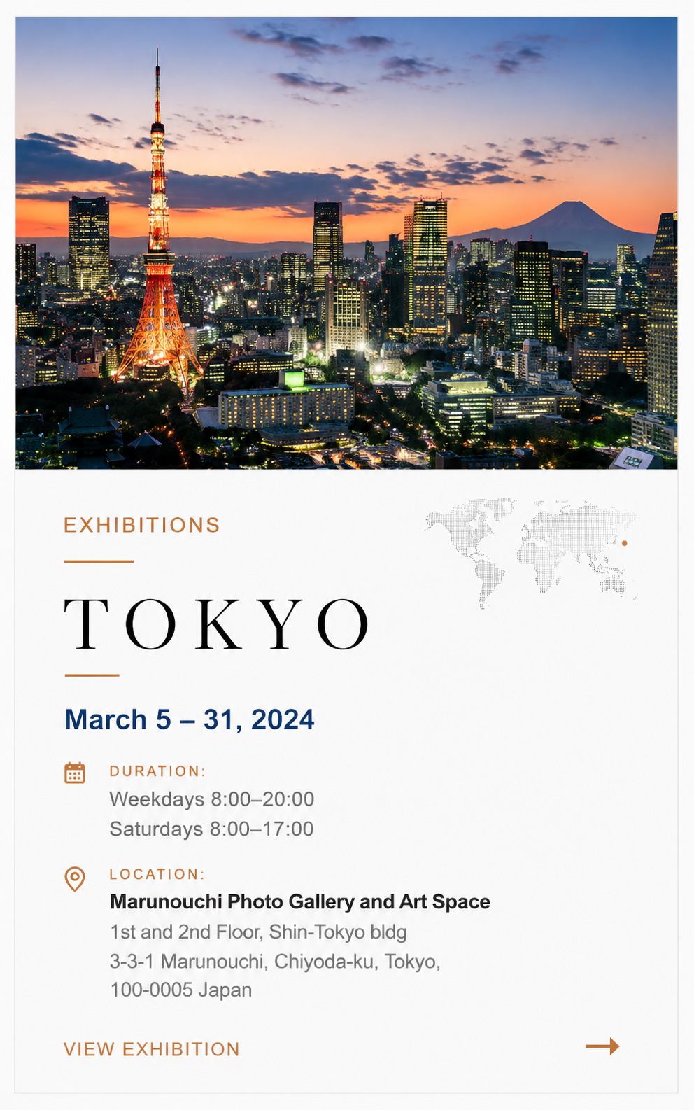 Tokyo Exhibition March 5 to 31 2024 - Ramin Barzegar