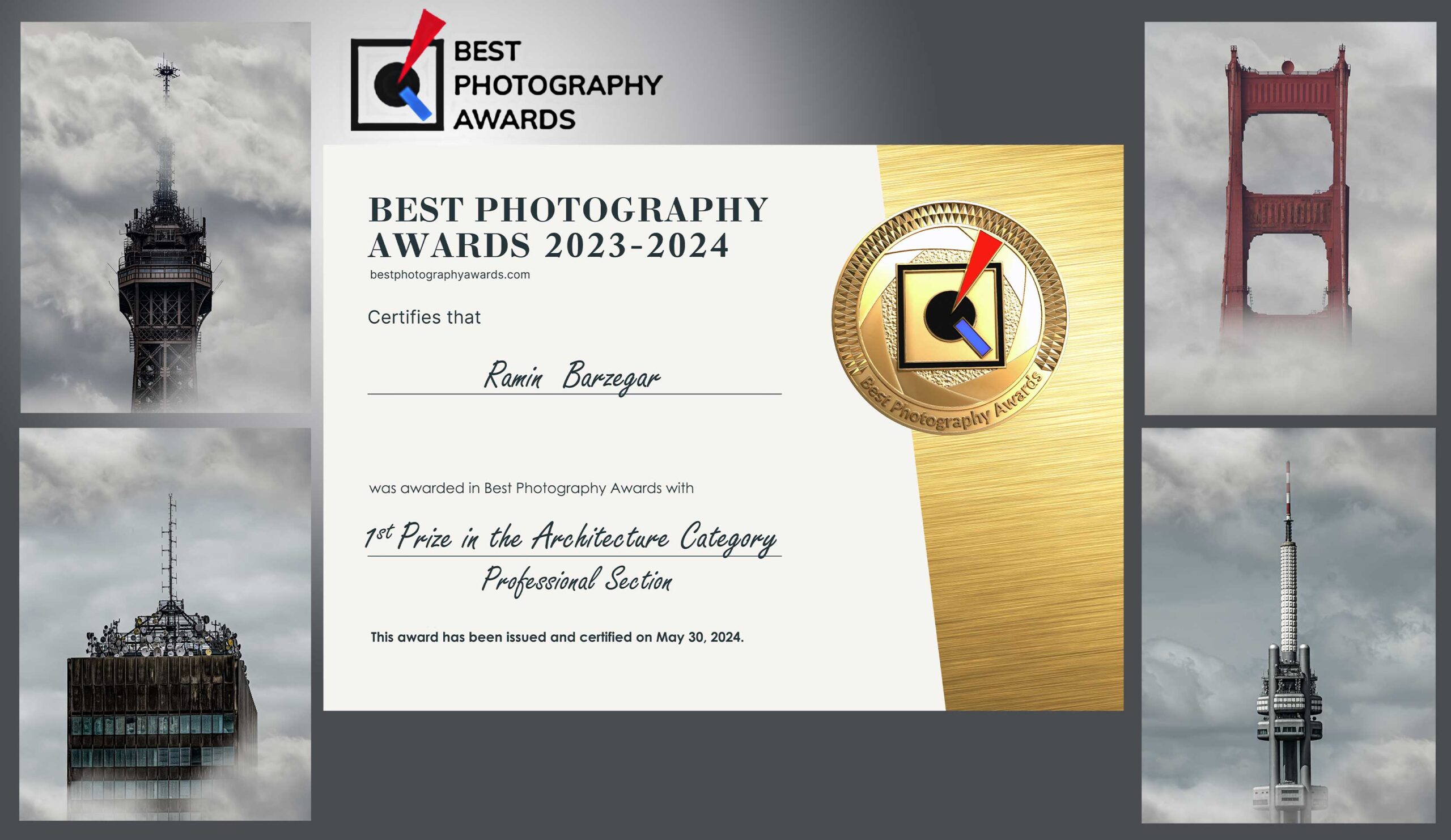 Best Photography Awards 2023 - Professional Architecture 1st Place Winner - Look up - Ramin Barzegar